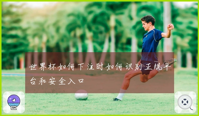 世界杯如何下注时如何识别正规平台和安全入口