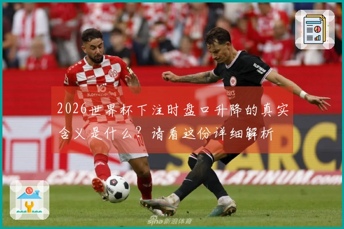 2026世界杯下注时盘口升降的真实含义是什么？请看这份详细解析