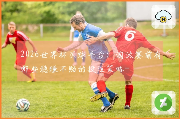 2026世界杯买球平台：淘汰赛前有哪些稳赚不赔的投注策略-